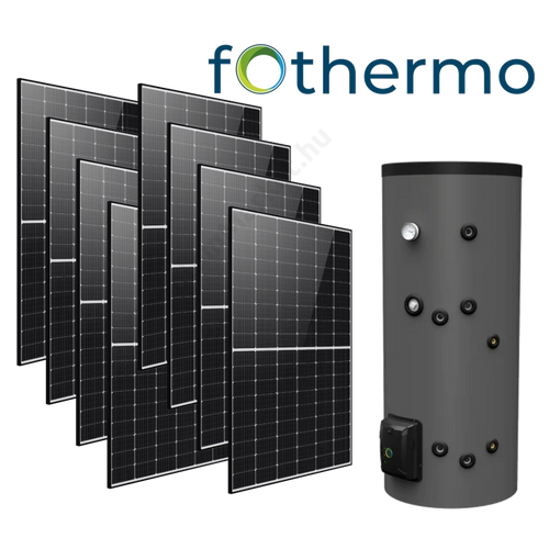 Fothermo PVB 300l napelemes vízmelegítő napelemes rendszerrel